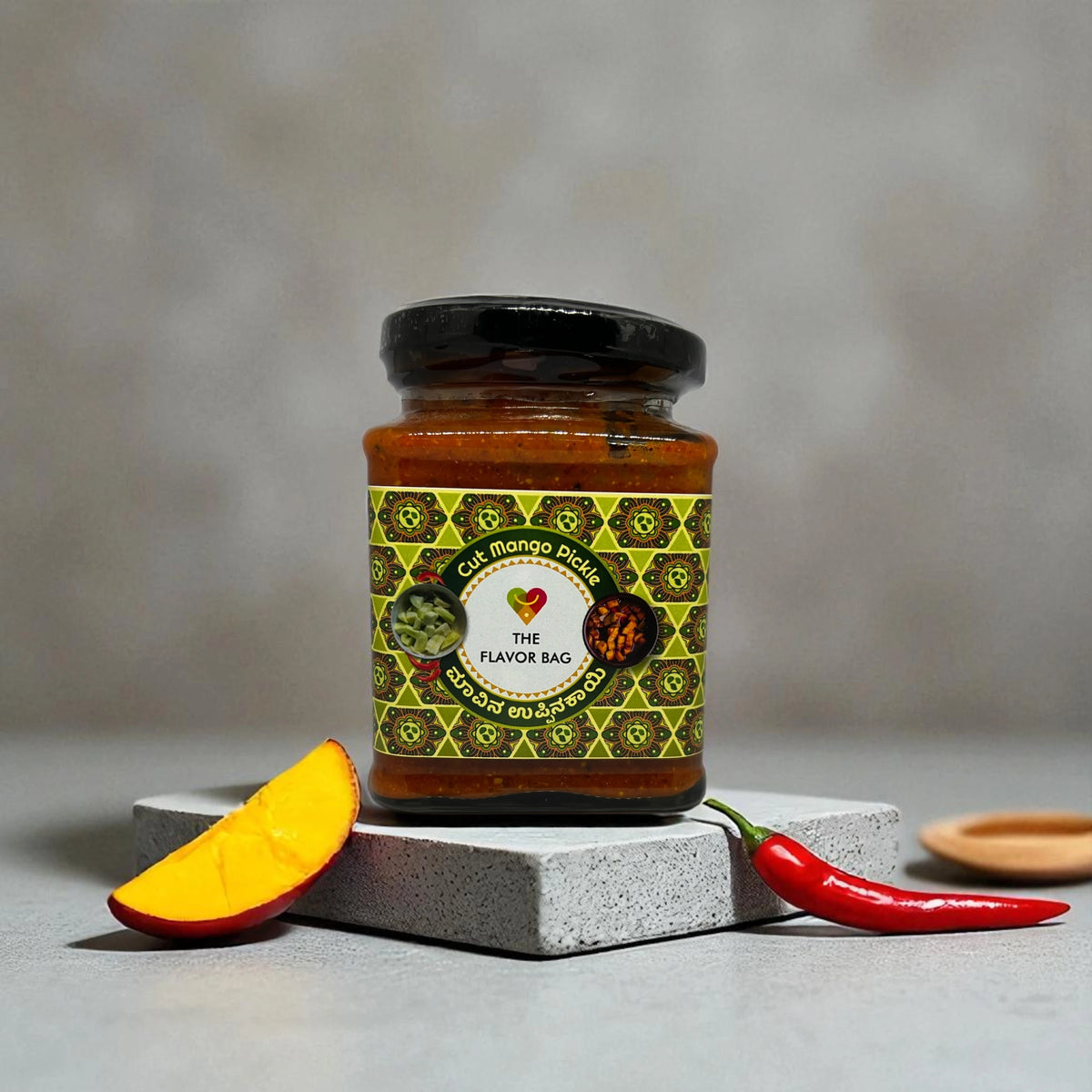 Cut Mango Pickle | Authentic South Indian | 250g | The Flavor Bag