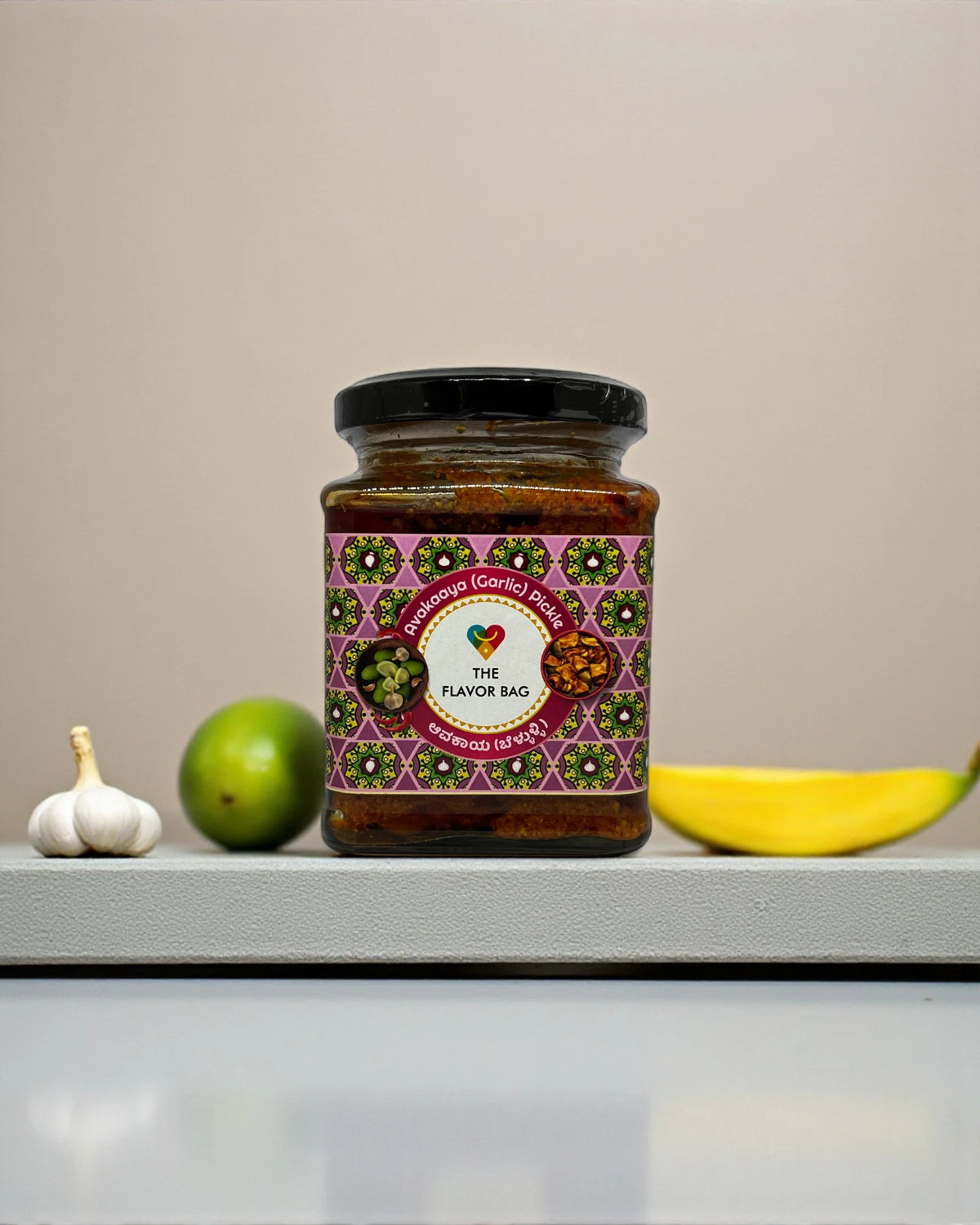 Mango Avakai Pickle (With Garlic) | Authentic South Indian | 250g | The Flavor Bag