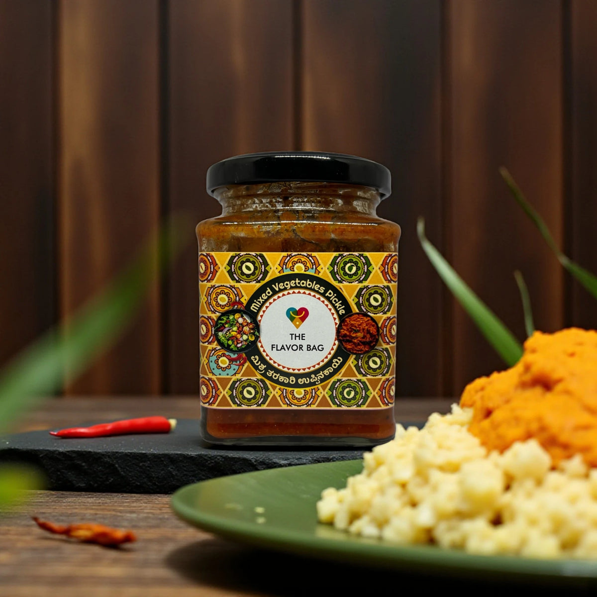 Mixed Vegetable Pickle | Authentic South Indian | 250g | The Flavor Bag