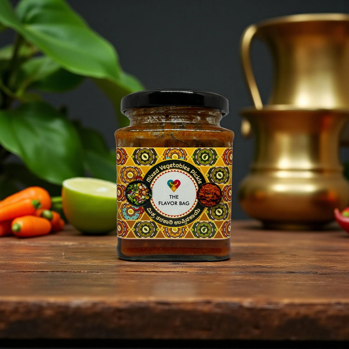 Mixed Vegetable Pickle | Authentic South Indian | 250g | The Flavor Bag